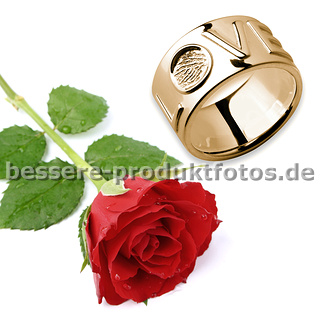 Ring mit Rose